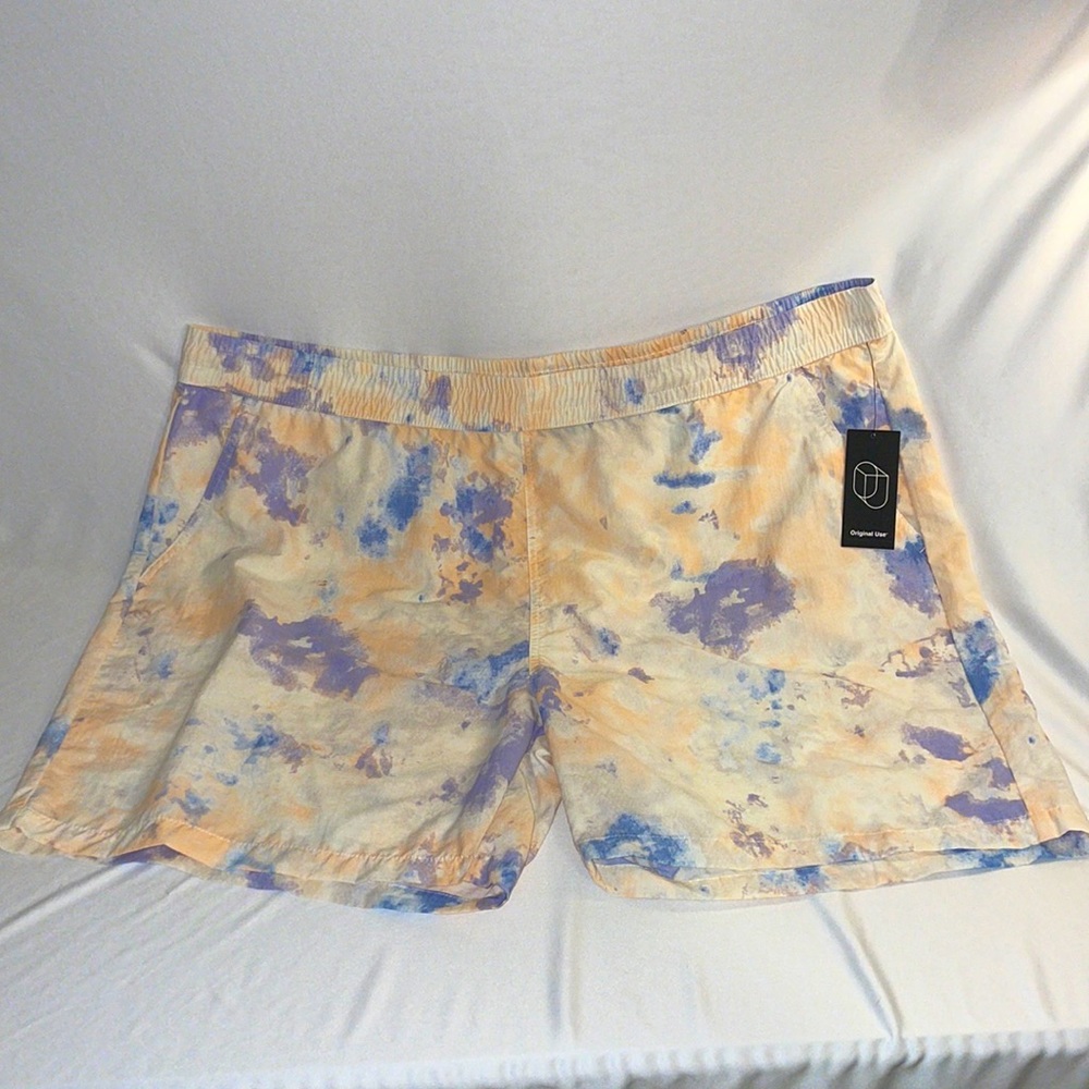 Original Use Water Shorts Pale Ruby Tie Dye 2X NWT